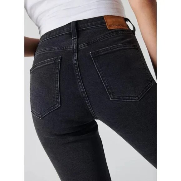 Aritzia Denim Forum Arlo High Rise Waist Straight Leg Button Fly Retro Frayed 29 - Picture 4 of 14